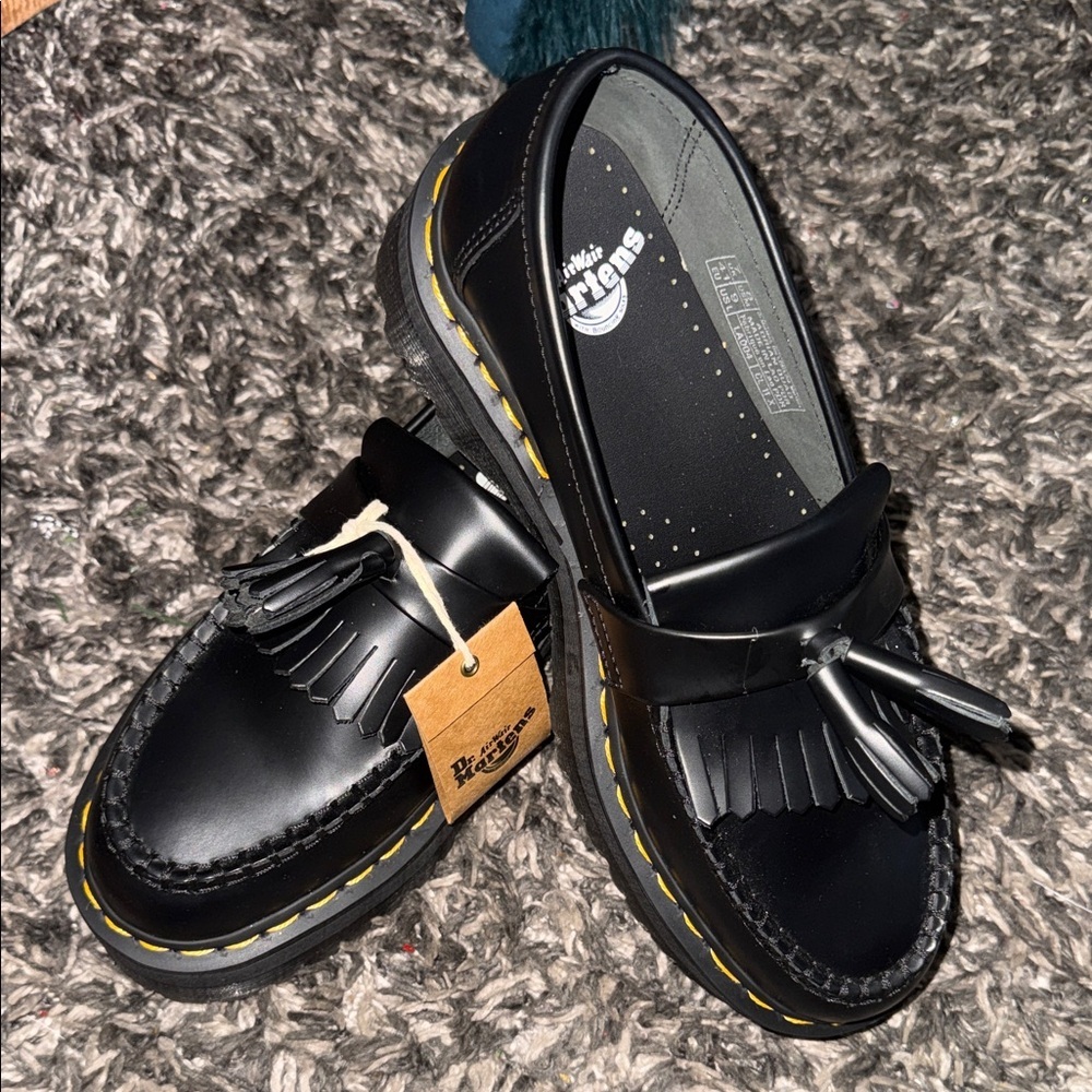 Dr. Martens Black Tassel Loafers